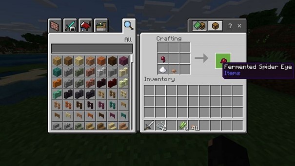 Minecraft Fermente Örümcek Gözü Nasıl Üretilir?
